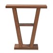 Pemberly Row Walnut Brown Finished 1-Shelf Console Table