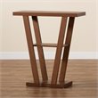 Pemberly Row Walnut Brown Finished 1-Shelf Console Table