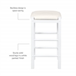 Pemberly Row 3-Piece Tavern Set with White Faux Marble Top