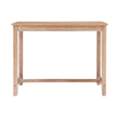 Pemberly Row Counter Height Pub Table in Distressed Brown Wood Finish