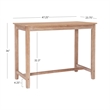 Pemberly Row Counter Height Pub Table in Distressed Brown Wood Finish