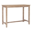 Pemberly Row Counter Height Pub Table in Distressed Brown Wood Finish