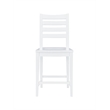 Pemberly Row Set of 2 Ladderback Counter Stools in White Beechwood