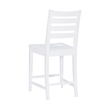 Pemberly Row Set of 2 Ladderback Counter Stools in White Beechwood