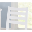Pemberly Row Set of 2 Ladderback Counter Stools in White Beechwood