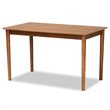 Pemberly Row 5-Piece Dining Set with Walnut Brown Finish