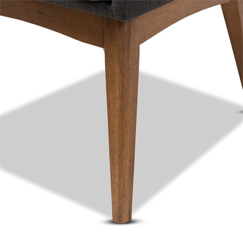 Pemberly Row 5-Piece Dining Set with Walnut Brown Finish