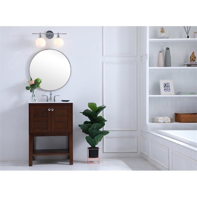 Pemberly Row 2-Light Metal Wall Sconce with Frosted White Glass
