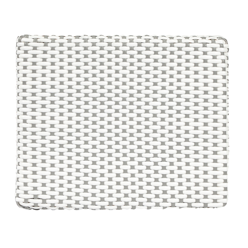 Pemberly Row Rattan 24.5-Inch Counter Stool in Gray and White