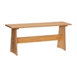 Pemberly Row Wooden Corner Dining Nook Set with Storage in Natural