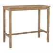 Pemberly Row Distressed Wood Bar Height Pub Table in Brown