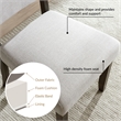 Pemberly Row Wood Upholstered Dining Chair Set in Heather Gray