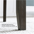 Pemberly Row Wood Upholstered Dining Chair Set in Heather Gray