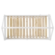 Pemberly Row White Twin Bunkbed with Guard Rail in Solid Wood