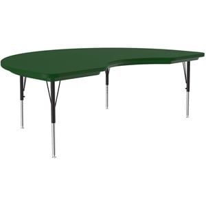 Pemberly Row 48&quot x 72&quot Activity Table with Adjustable Height in Green