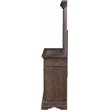 Pemberly Row Solid Wood Dresser with Mirror in Brushed Walnut