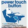 Pemberly Row Power Lay Flat Recliner in Chocolate Textile