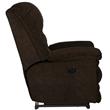 Pemberly Row Power Lay Flat Recliner in Chocolate Textile