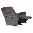 Pemberly Row Power Rocker Recliner in Grey Polyester with USB Port