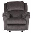 Pemberly Row Power Rocker Recliner in Grey Polyester with USB Port