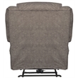 Pemberly Row Power Lay Flat Recliner with USB Charging Port in Gray Fabric