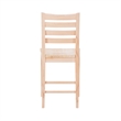 Pemberly Row Set of 2 Ladderback Counter Stools in Unfinished Beechwood
