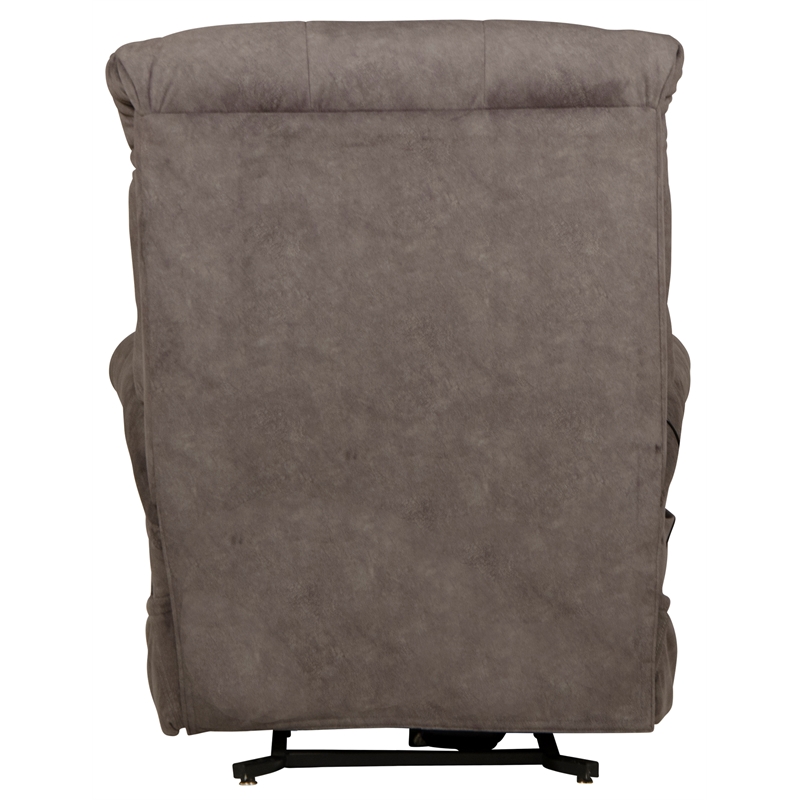 Pemberly Row Power Lift Recliner with Zero Gravity in Grey Textile