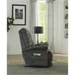 Pemberly Row Power Lift Recliner with Zero Gravity in Grey Textile