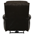 Pemberly Row Power Lay Flat Recliner in Chocolate Brown Italian Leather