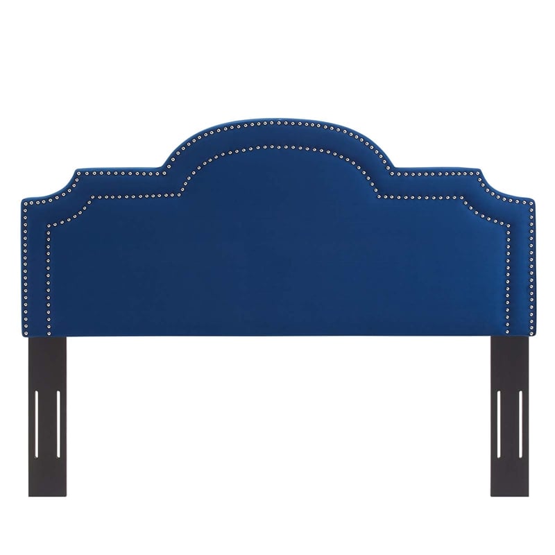 Pemberly Row King/California King Performance Velvet Headboard in Navy