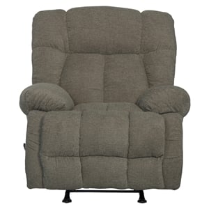 Pemberly Row Rocker Recliner in Otter Polyester Chenille Upholstery