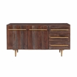 Pemberly Row Acacia Wood Console Table with Drawers in Brown