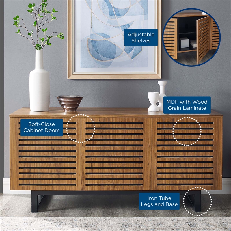 Pemberly Row Modern MDF Wood 55