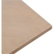 Pemberly Row Solid Wood and Oak Veneer Square Dining Table in Natural Finish