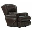 Pemberly Row Glider Recliner in Chocolate Top Grain Italian Leather