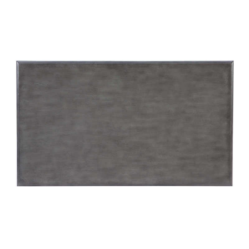 Pemberly Row Coffee Table with 3 Drawers and Bottom Shelf in Grey Finish