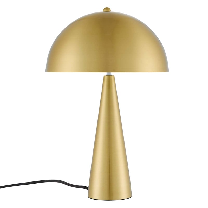 Pemberly Row 2-Light Metal Table Lamp in Satin Brass Finish