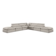 Pemberly Row 7-Piece Modular Sectional in Beige Linen Textured Fabric