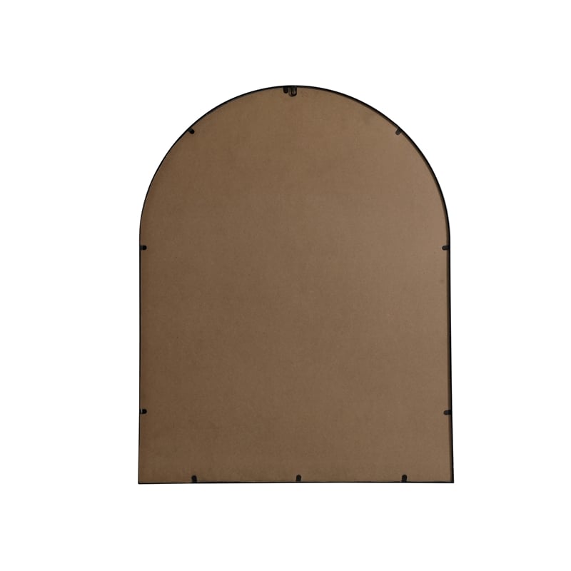 Pemberly Row 33x42 Arch Mirror in MDF Wood & Black Finish