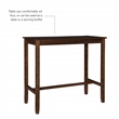Pemberly Row 3-Piece Bar Dining Set with Rustic Brown Finish