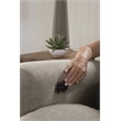 Pemberly Row Power Lay Flat Reclining Sofa in Gray Fabric with USB Ports