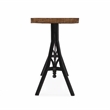 Pemberly Row Croyden Wood Console Table with Iron Base in Brown/Black