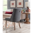 Pemberly Row 5-Piece Dining Set with Round Glass Table and Acacia Base