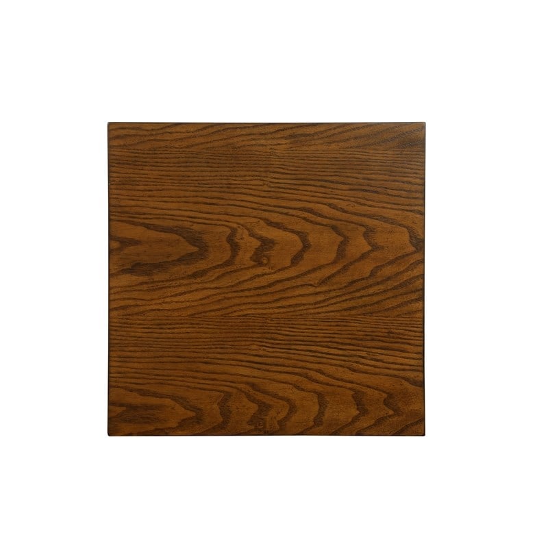 Pemberly Row Rustic Hall Tree with Shelving and Hooks in Black Finish