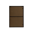 Pemberly Row Rectangle Full-Length MDF Wood Mirror in Black Finish