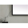 Pemberly Row Rectangle Full-Length MDF Wood Mirror in Black Finish