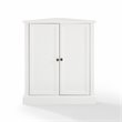 Pemberly Row MDF Wood Stackable Corner Pantry in White Finish