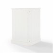 Pemberly Row MDF Wood Stackable Corner Pantry in White Finish