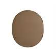 Pemberly Row Oval MDF Wood Mirror with Brass Finish 30x36