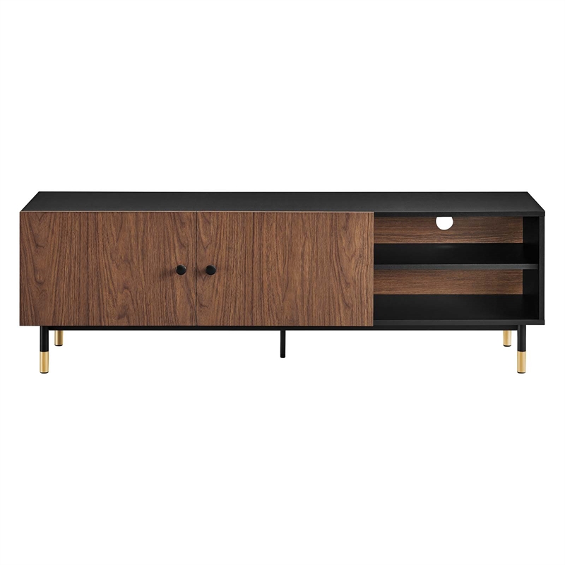 Pemberly Row Metal & Wood TV Stand for TVs Up to 65